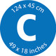 Brabantia Cover C 124x45cm Fresh Breeze visual supplier
