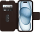 Otterbox Strada Apple iPhone 15 Plus Book Case Leather Brown with MagSafe front