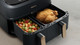 Philips 3000 Series Dual Basket NA352/00 + Double Layer Cooking Set product in use