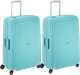 Samsonite S'Cure Spinner 75cm Duo Pack Aqua Blue Main Image