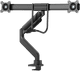 Neomounts NEXT Core DS75-450BL2 Crossbar Monitorarm Gasgeveerd - Zwart voorkant