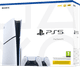 PlayStation 5 Slim Disc Edition + Extra Controller White + Charging Dock packaging