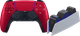 Sony Playstation 5 DualSense Draadloze Controller Volcanic Red + BlueBuilt oplaadstation Main Image