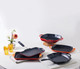 Le Creuset Skillet Square Grill Pan 26cm Black product in use