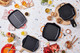 Le Creuset Skillet Square Grill Pan 26cm Black product in use