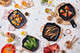 Le Creuset Skillet Square Grill Pan 26cm Black product in use