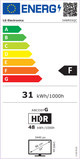 LG UltraWide 34WR55QK energielabel