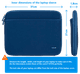 BlueBuilt Laptop Sleeve Width 31cm 13 inches S Blue visual Coolblue 2