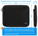 BlueBuilt Housse pour Ordinateurs Portables Largeur 37 cm 15-16 Pouces M Noir + Nexum Souris Sans Fil visuel Coolblue 2