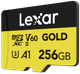 Lexar Professional microSDXC GOLD 256GB 180 MB/s vorne