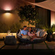 Philips Hue Dymera wall lamp - White and Color - Black product in use