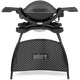 Weber Q1400 met onderstel + Weber Luxe Hoes voor Q-serie met onderstel voorkant