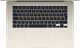 Apple MacBook Air 15 inches (2024) M3 (8-core CPU/10-core GPU) 16GB/256GB Starlight AZERTY top