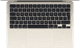 Apple MacBook Air 13 Pouces (2024) M3 (CPU 8 Cœurs/GPU 10 Cœurs) 24 Go/512 Go Lumière Stellaire AZERTY dessus