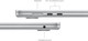 Apple MacBook Air 15 inch (2024) M3 (8 core CPU/10 core GPU) 8GB/512GB Zilver AZERTY visual leverancier