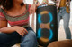 JBL PartyBox Club 120 + Wireless Microphone Set product in use