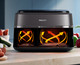 Philips 3000 Series Dual Basket NA352/00 + Double Layer Cooking Set inside