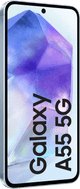 Samsung Galaxy A55 256GB Light Blue 5G + Samsung 25W Fast Charger Black front