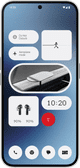 Nothing Phone (2a) 128GB Wit 5G + BlueBuilt Usb C Kabel 1,5m Nylon Zwart voorkant