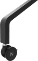 Neomounts MOVE Go FL50-525BL1 mobiele vloersteun Zwart detail