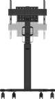 Neomounts MOVE Up FL50S-825BL1 Support de Sol Mobile Noir détail