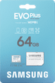 Samsung microSDXC EVO Plus (2024) 64GB packaging