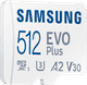 Samsung microSDXC EVO Plus (2024) 512GB left side