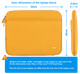 BlueBuilt Laptop Sleeve Width 36cm 15 - 16 inches S Yellow visual Coolblue 1