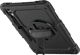 Just in Case Samsung Galaxy Tab S10 / S9 Plus / S9 FE Plus Rotating Backcover Schwarz linke seite