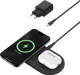 Belkin Boost Charge Pro Dual MagSafe en Qi2 Draadloze Oplader 15W samengesteld product
