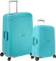 Samsonite S'cure Spinner 55+75cm Aqua Blue Kofferset Main Image