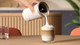 Philips Baristina Milk Frother White product in use