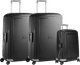 Samsonite S'Cure Spinner 75cm + 55cm + 75cm Black Suitcase Set Main Image