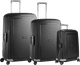 Samsonite S'cure Spinner 55cm + 75cm + 69cm Black Suitcase Set Main Image