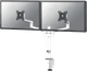 Neomounts NEXT Lite DS60-425WH2 Monitor Arm for 17 to 27-inch Screens - White Main Image
