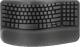 Logitech Wave Keys Draadloos Ergonomisch Toetsenbord + Logitech Lift Ergonomische Muis voorkant