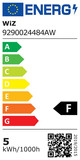 WiZ 1 spot Imageo zwart - Gekleurd en Wit licht - GU10 energielabel