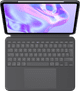 Logitech Combo Touch Apple iPad Pro 13" (2024) Toetsenbord Hoes AZERTY Grijs bovenkant