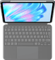 Logitech Combo Touch Apple iPad Air 11" (2025/2024) Étui Clavier AZERTY Gris dessus