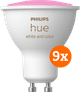 Philips Hue White and Color GU10 9-pack Main Image