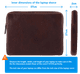 BlueBuilt 15 - 16 inches Laptop Sleeve Width 36 - 37cm Leather Brown visual Coolblue 2