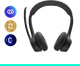 Logitech Zone 300 Wireless Office Headset Black product in use