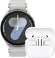 Samsung Galaxy Watch 7 Silver 44mm + Galaxy Buds3 White Main Image
