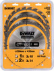 DeWalt Cirkelzaagbladenset 250mm 3-delig 24T (2x), 48T verpakking