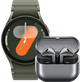 Samsung Galaxy Watch 7 4G Groen 40mm + Galaxy Buds3 Zwart Main Image
