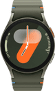 Samsung Galaxy Watch7 Grün 40 mm + Galaxy Buds3 Schwarz vorne