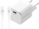 BlueBuilt Power Delivery Oplader 30W + Usb C Kabel 1,5m Nylon Wit Main Image