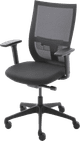 Euroseats Curve Desk Chair + Wheels for Hard Floors right side