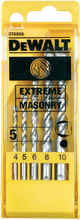 DeWalt 5-piece Extreme Concrete Drill Bits Cassette Main Image