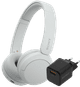 Sony WH-CH520 White + BlueBuilt Quick Charge Charger with USB-A Port 18W Black Main Image